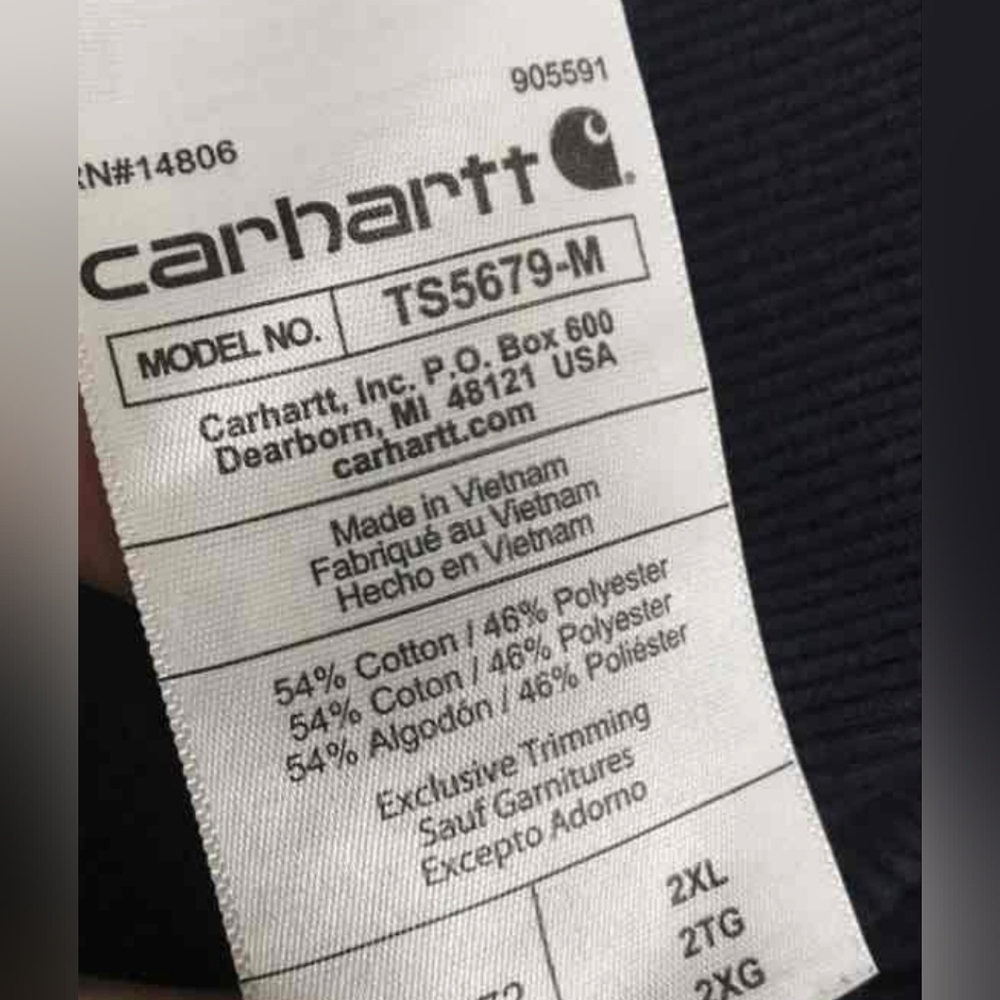 Carhartt Rain Defender® Midweight Logo Graphic Sweatshirt Size 2XL MSRP $64.99 - Picture 5 of 6